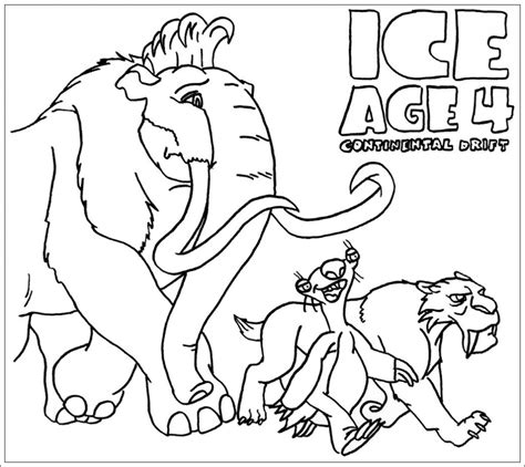 ice ausmalbilder|Ausmalbilder „Ice Age“ – einfaches Ausmalen und tolle Zeit mit .